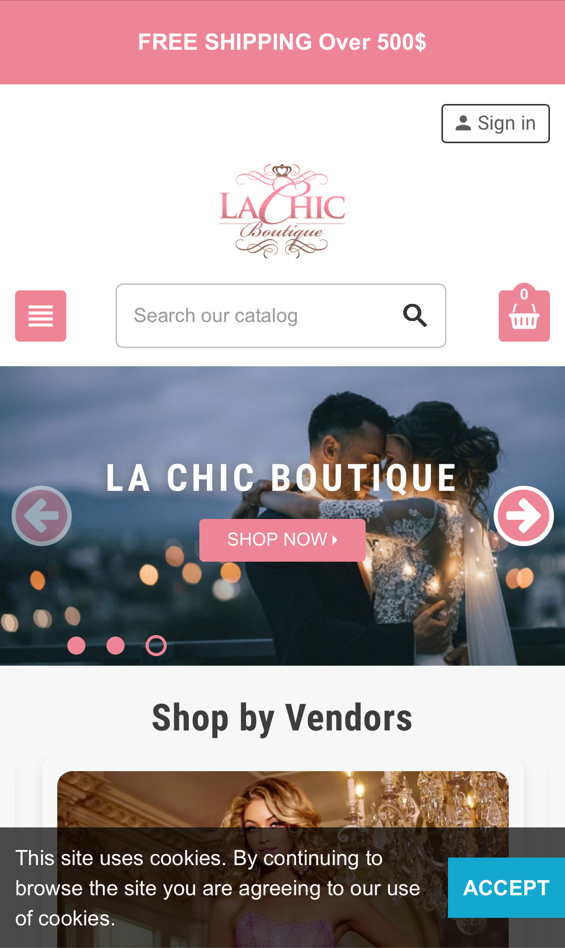 Fashion E-commerce App Screen